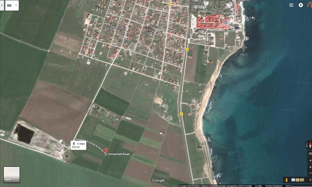 Teren ieftin la mare pentru casa vacanta sau rulote:500 mp Costinesti aproape de plaja,18e/mp