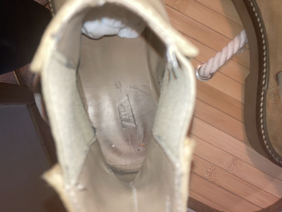 ZARA обувки естествен велур