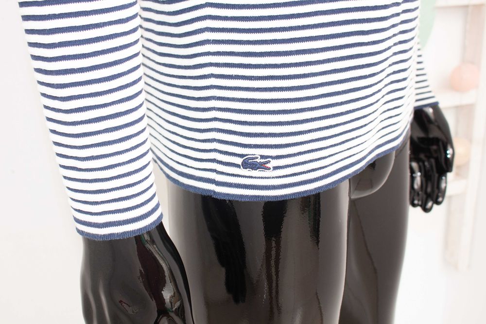 Lacoste оригинален мъжки пуловер памук райе М