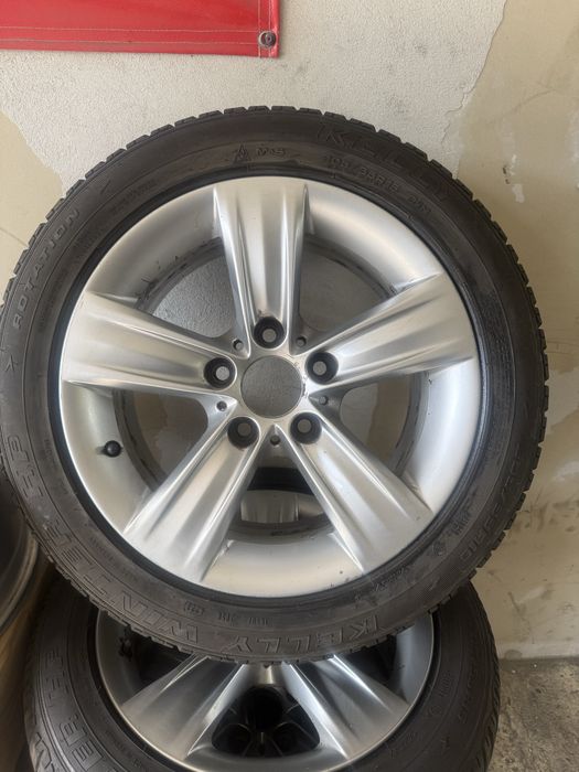 Jante r16 bmw  5x120 cu anvelope iarna 205/55 r 16