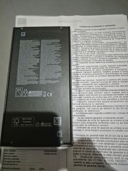 Samsung S25 FE 256gb - Sigilat - DualSim - JetBlack - Factura