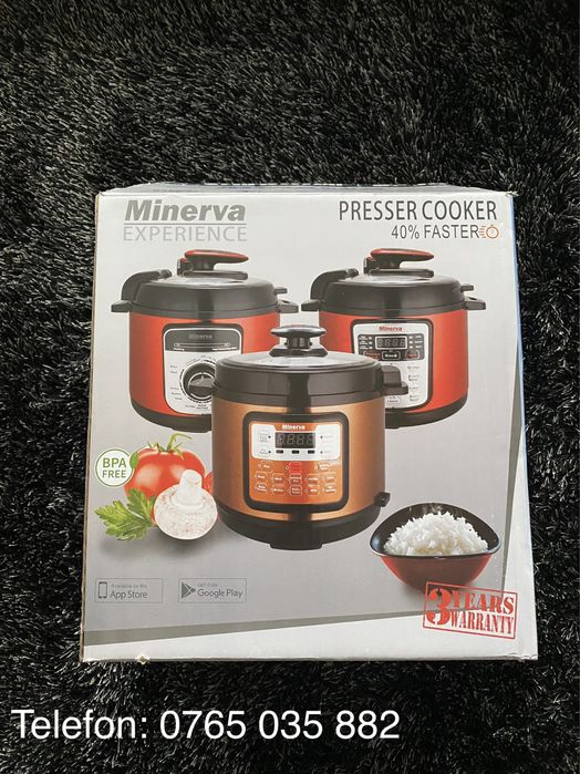 Multicooker Minerva Experience D511, 900 W, 5 L, 13 programe, Rosu