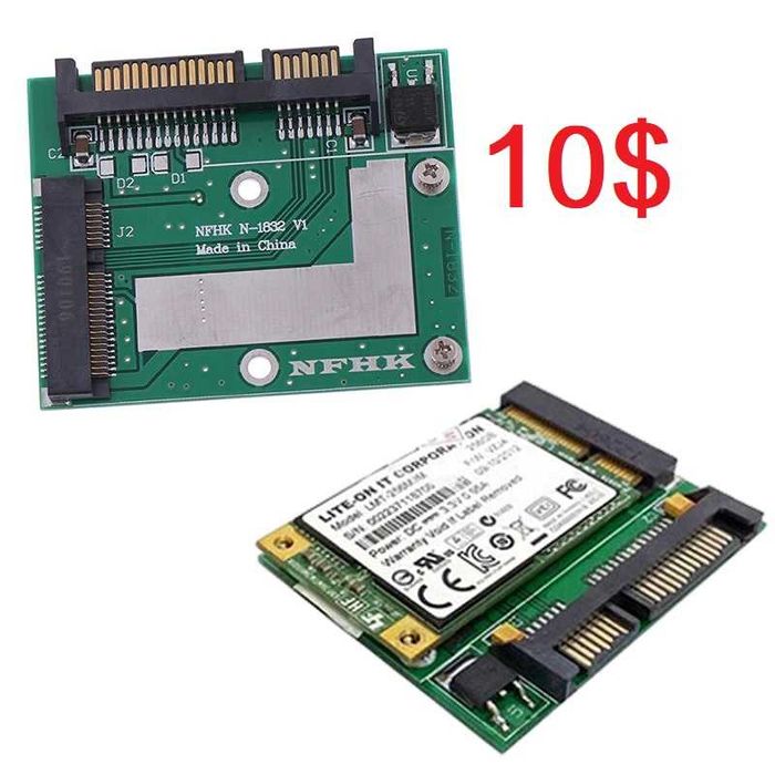 Адаптер PCI-Eх к M2/M.2 SATA SSD