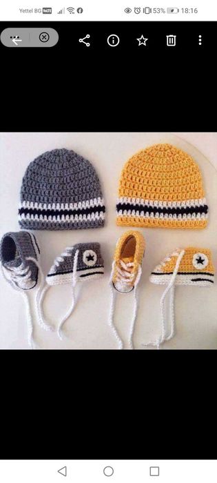 детски плетени шапки