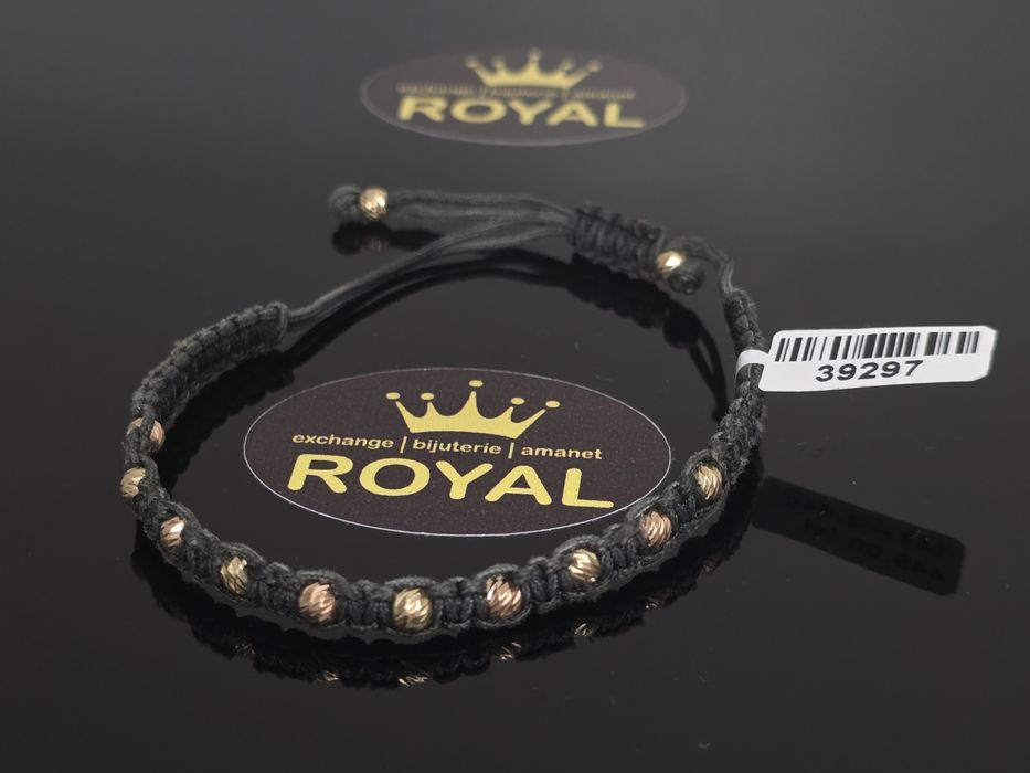 Bijuteria Royal: Brățară Șnur aur14k/2.64 gr