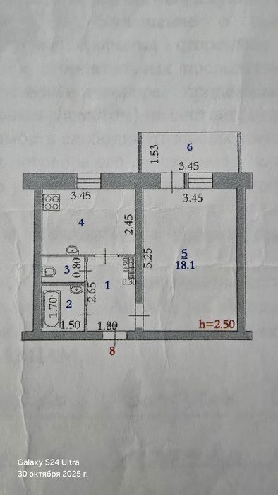 Продам квартиру 38кв.м