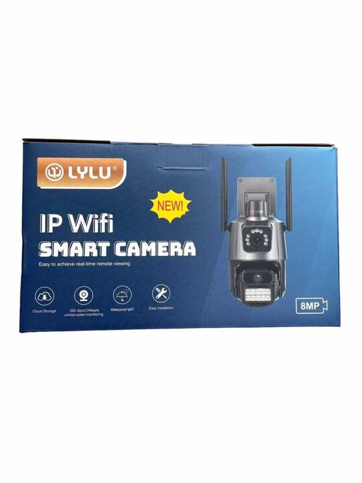 8 Mpx. Двойна вътрешна/външна WIFI камера за наблюдение