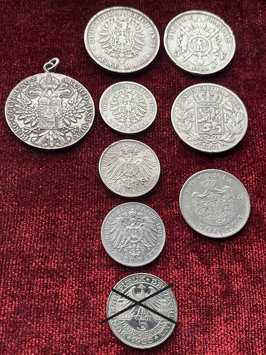 Lot Monede argint colectie