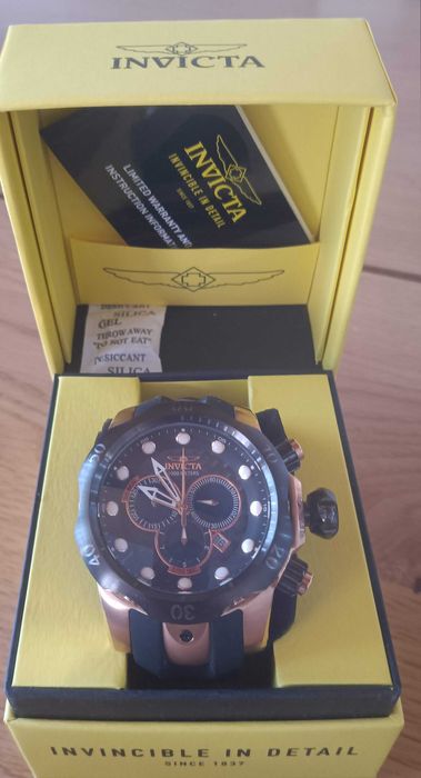 Часовник INVICTA Pro Diver Chronograph Quartz Black Dial
