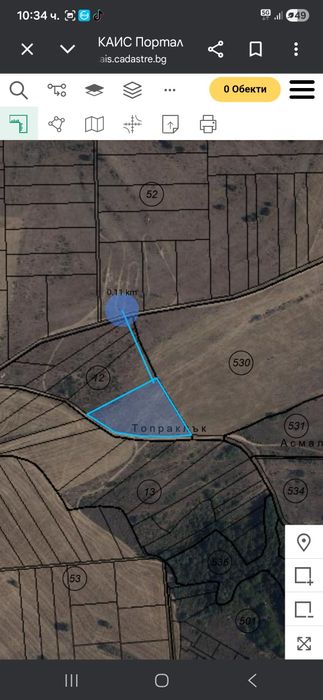 Продава се Парцел в с. Кичево, Област Варна - 5985 кв.м за 4 €/кв.м - Снимка #1