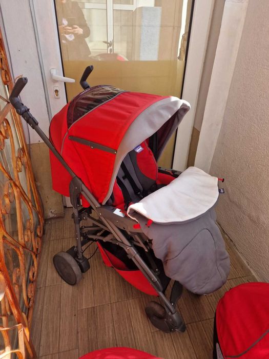 Количка Chicco- кош за новородено, зимен и летен кош, удобна чанта