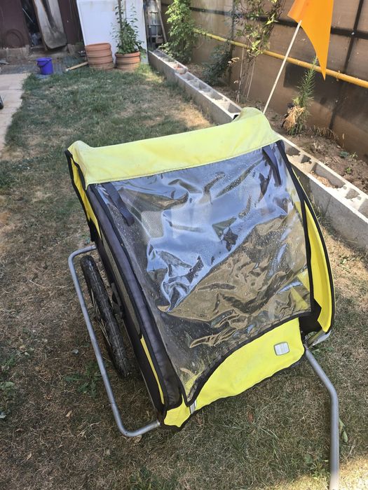 Remorca bicicleta copii