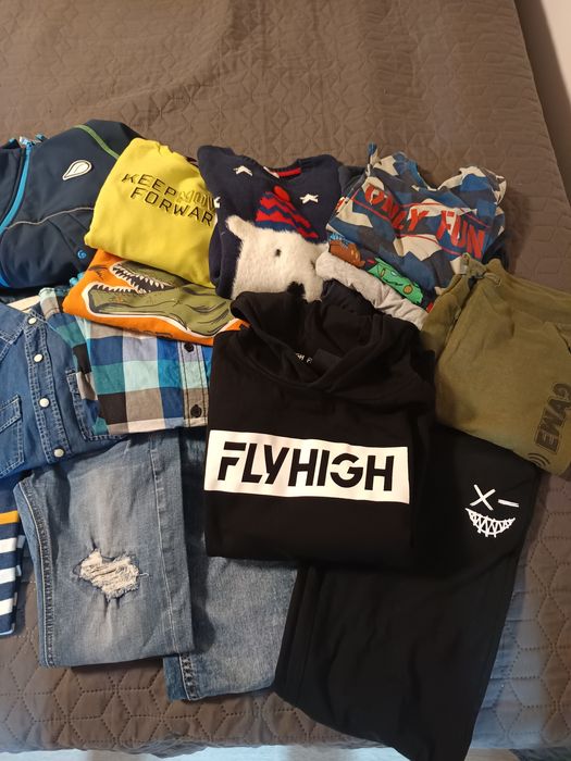 Лот от детски есенно-зимни дрехи ръст134-140