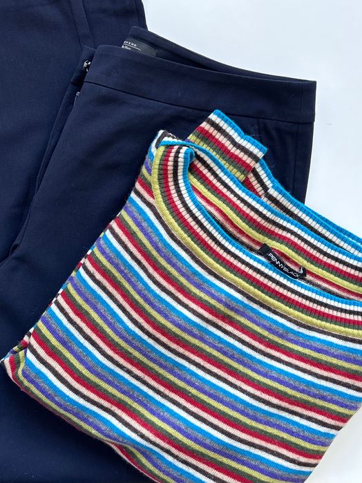 Weekend Maxmara тъмносин панталон и мек пуловер Pennyblack Намалени !