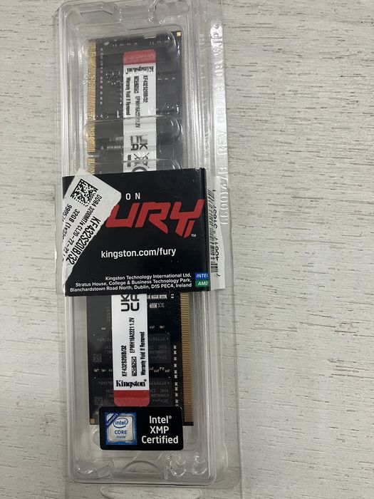 64GB DDR4 SODIMM RAM Kingston FURY Impact 2x32GB 3200MHz KF432S20IB/32