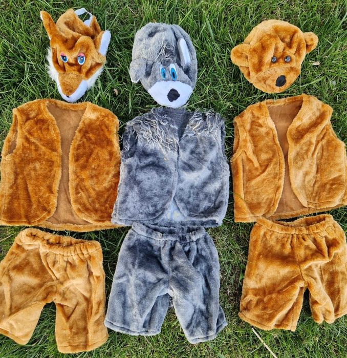 Costum iepure urs vulpe lup capra ied miel catel pisica oaie ren cerba