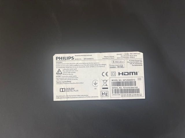 LED Smart TV 3D Philips, 147 cm, 58PUS6809/12, 4K Ultra HD, Clasa A+