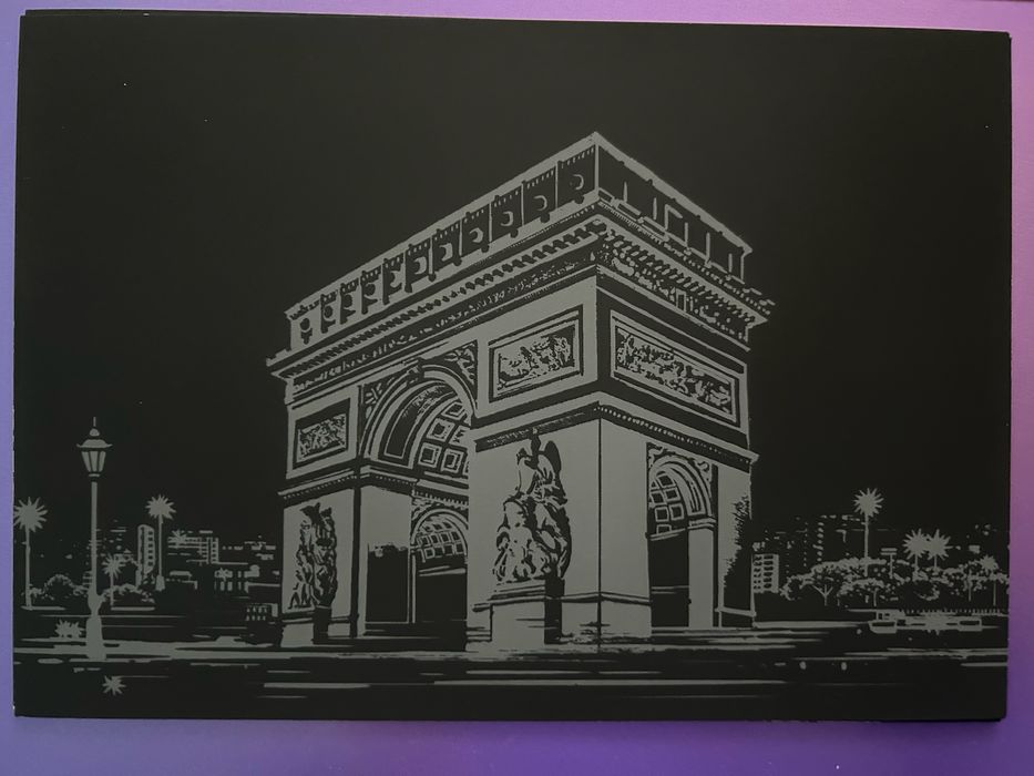 Скреч карта тип оцветяванка