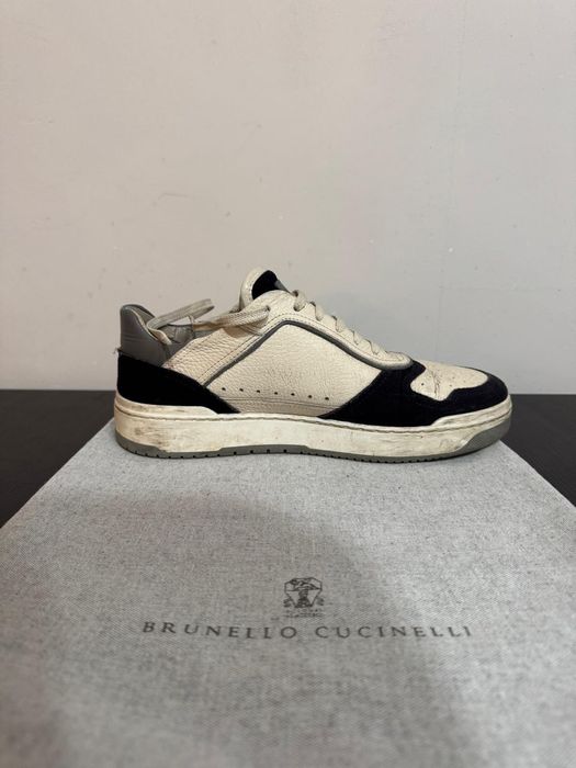 Brunello Cucinelli белые кроссовки оригинал