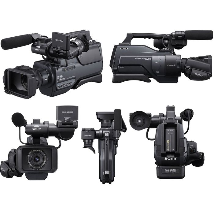 2 dona Sony DCR-SD 1000E  va 1 dona Sony HXR-MC 1500P