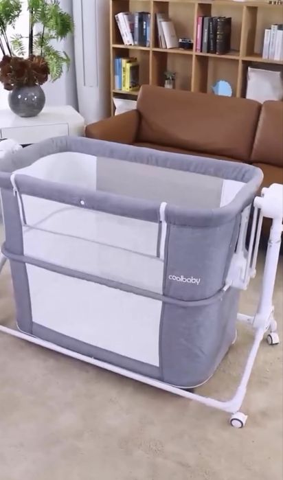 Кровать детская для новорожденного приставная кроватка, Cool Baby