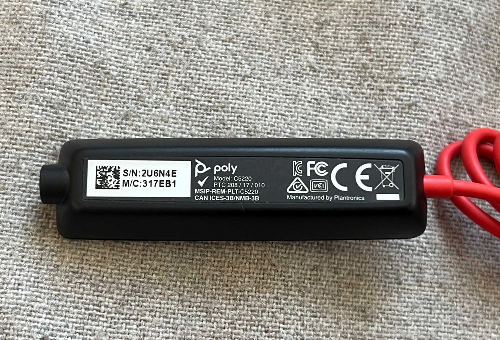 Casti Poly Plantronics CS220T USB cu microfon si telecomanda