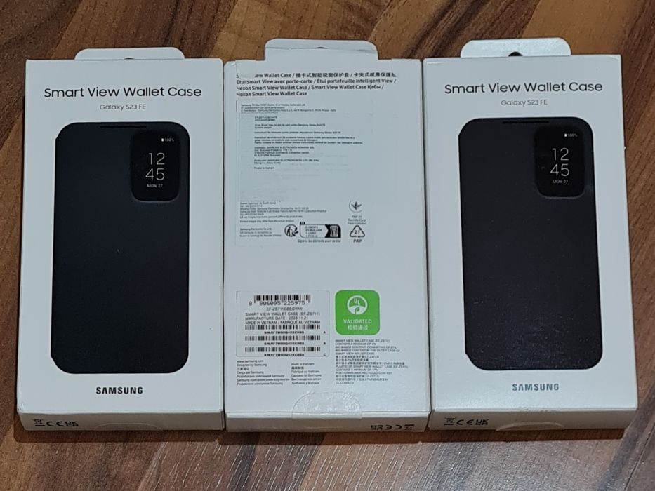 Husa flip activa originala Samsung Smart View Wallet Case S23 FE S711