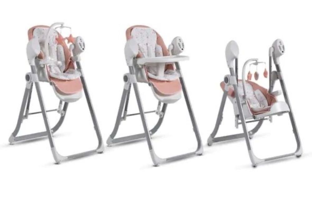 Стол за хранене и люлка - Cangaroo – Pudding 2в1 розово