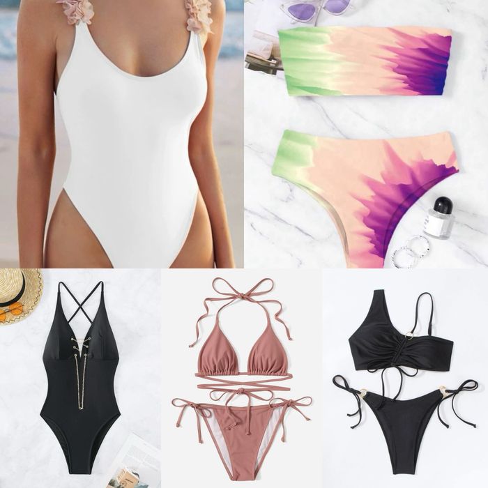 Чисто нови!! Дамски бански половинки цял бански