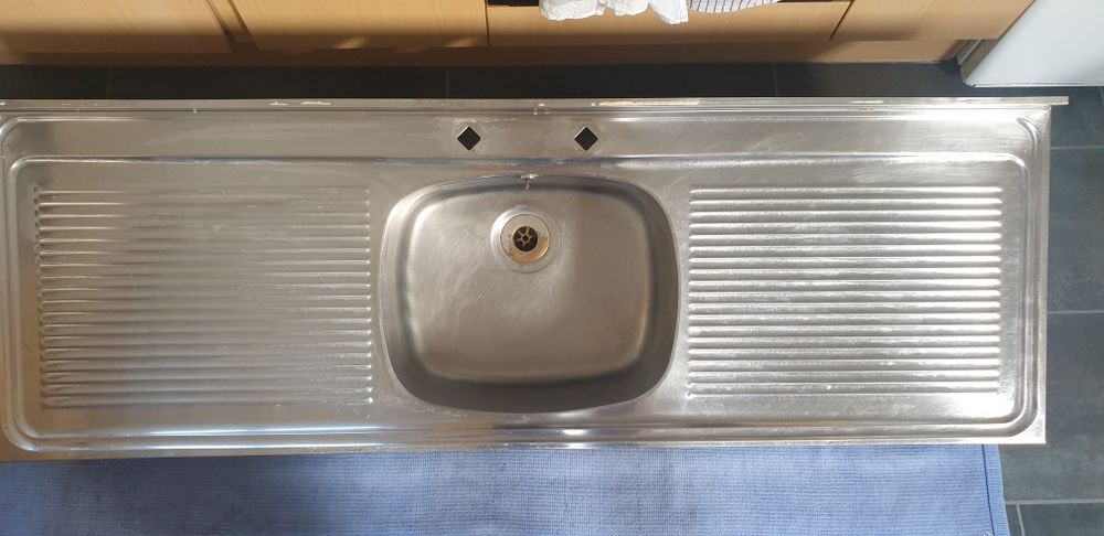 Chiuveta 160x50 cm  cu dubla uscător de vase