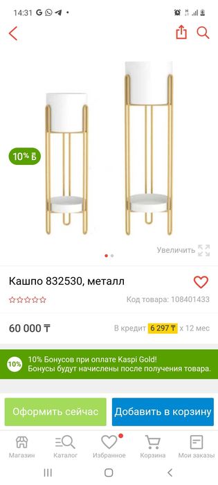 Кашпо для зала и других комнаты