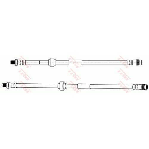 Furtun frana fata TRW, Opel Vivaro A, 20, Vivaro B, 06.20, Vivaro B Platou / Sasiu, 06.20, partea stanga=dreapta, Fata; puntea fata; stanga; dreapta; Tip frina : frane disc; Sistem de franare : hidraulic