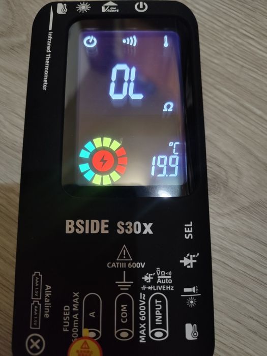 Multimetru BSIDE S30x aparat de măsură cu termometru infrarosu