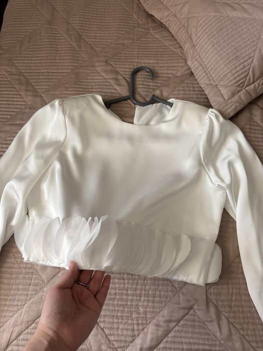 Кофта блузка укороченная