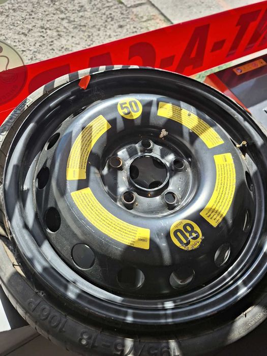 Гуми с джанти Audi + резервна Оригинални