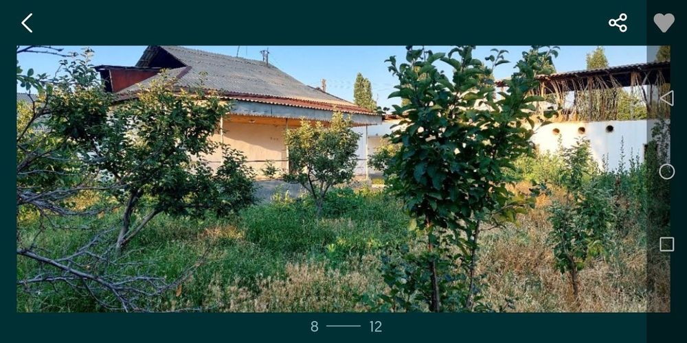 8 сотик участка сотилади 2 та 4 хона.