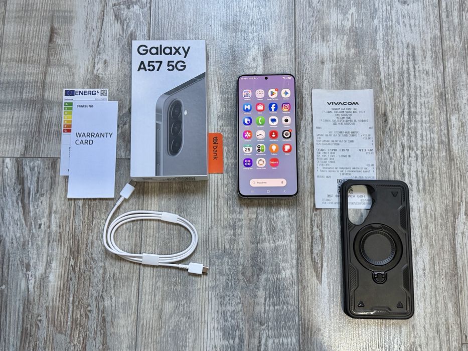 Samsung Galaxy A57 5G 256 GB 8 GB Ram Dual Sim Като Нов и Гаранционен, платен в кеш без лизингови опасности.