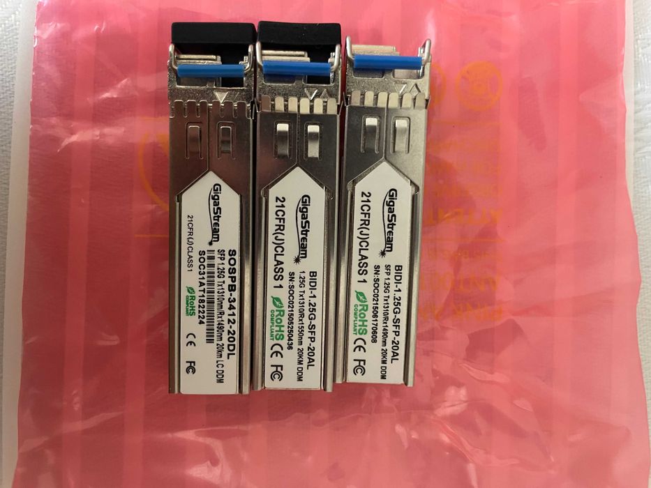 Продавам SFP-та Cisco, Gigastream, NeoPhotonics
