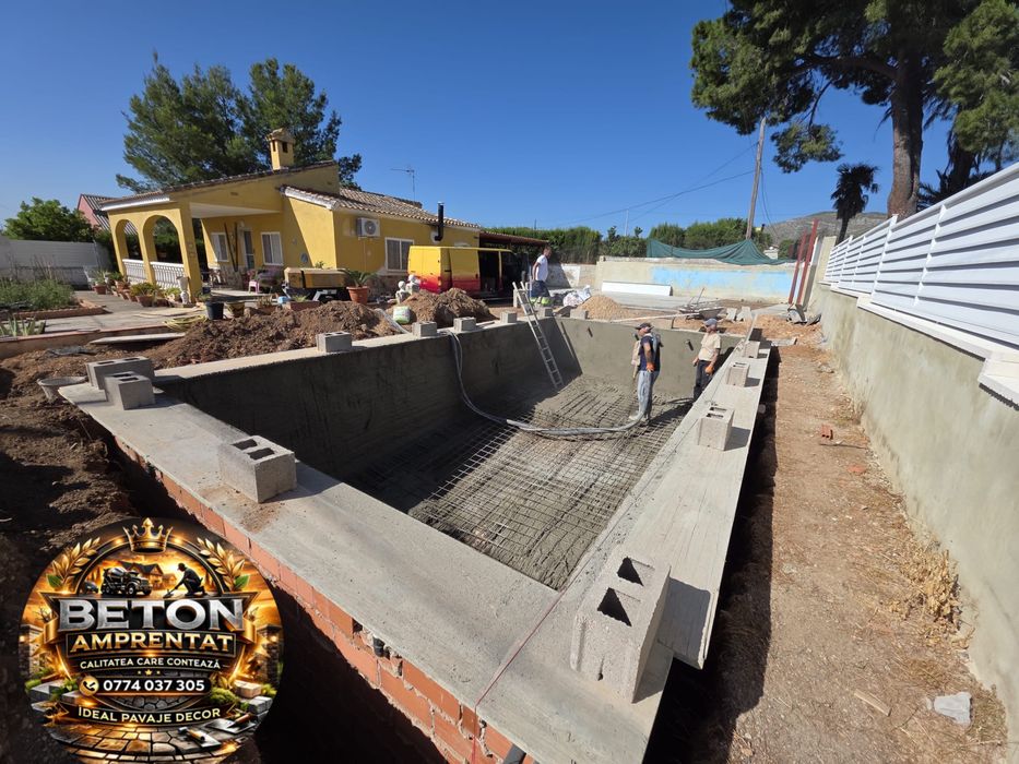 Beton amprentat si piscine