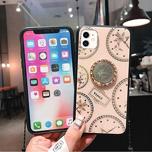 Husa + pietricele + inel "TIME" pentru iPhone 12 , 12 Mini , 12 Pro