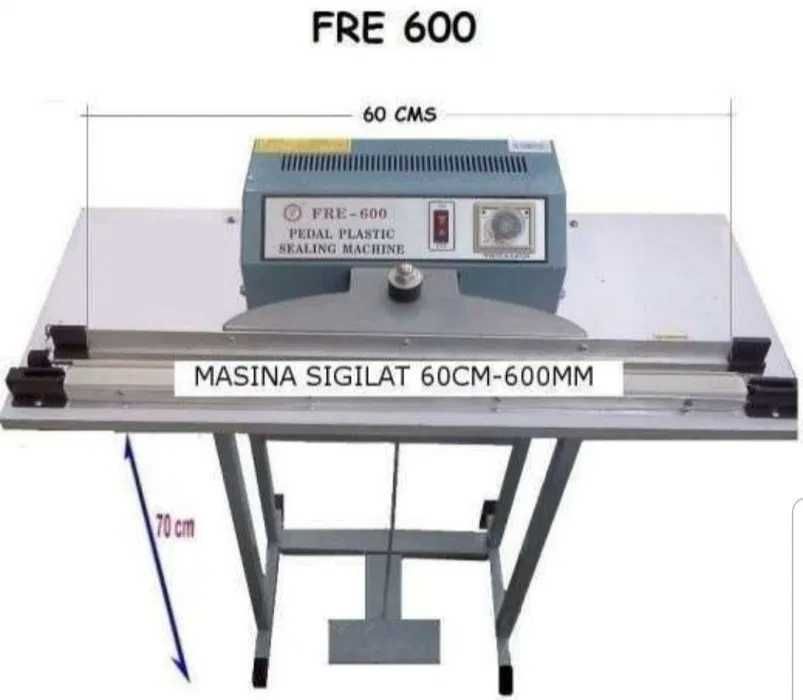 Aparat lipit PFS 600 cu pedala masina sigilat pungi saci