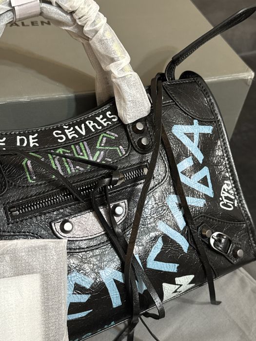 Poseta Balenciaga Graffity City - 30cm/piele naturala/premium/video