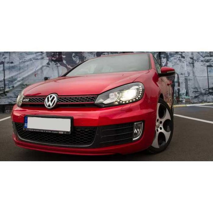 Grila Centrala model GTI pentru Volkswagen VW Golf 6 VI, Negru Lucios