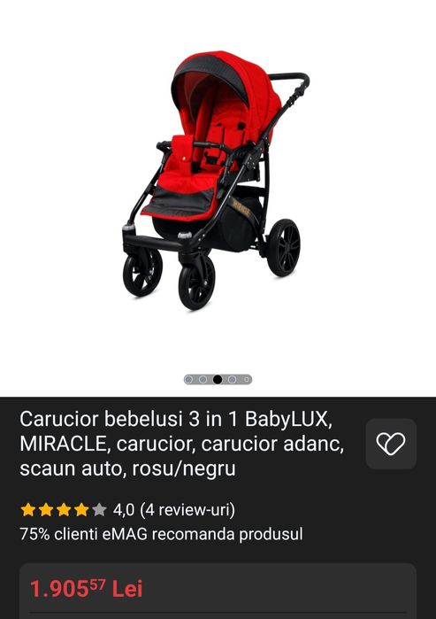 Vând căruț BabyLux