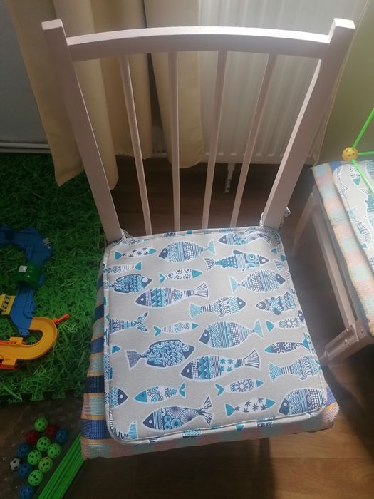 Scaun lemn masiv restaurat integral