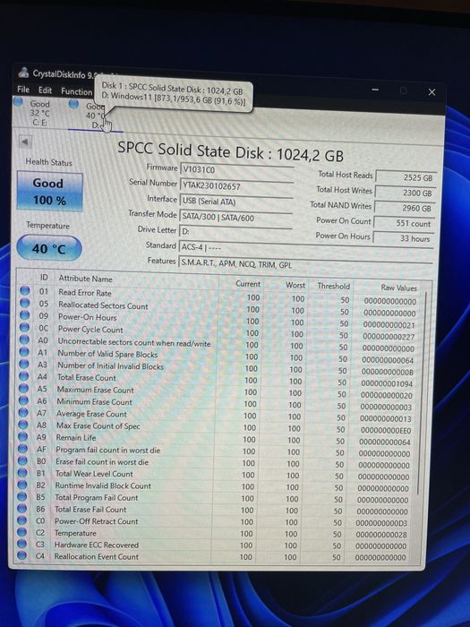 SSD Silicon Power A55 1TB 2.5”