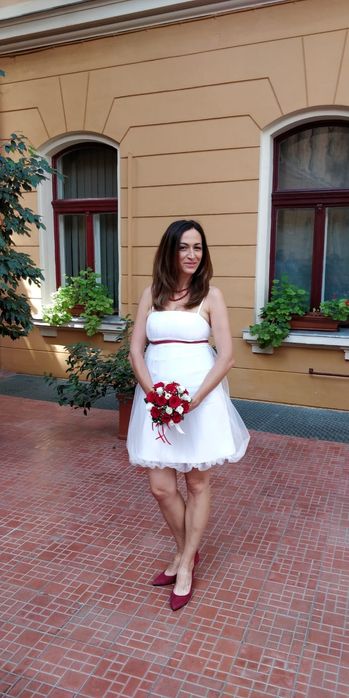 Rochie cununie, rochie scurta mireasa