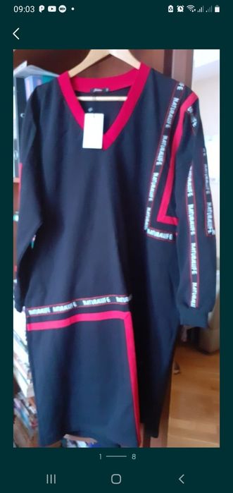 Платье оверсайз теплое