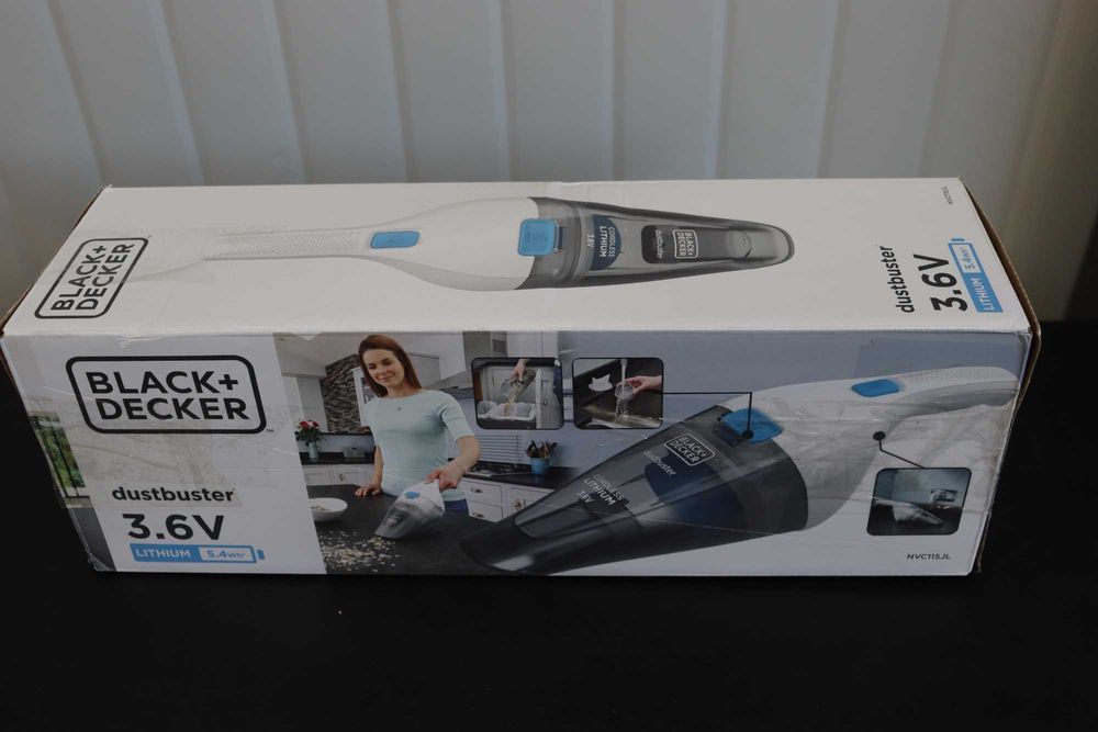 BLACK+DECKER dustbuster 3.6V безжична ръчна прахосмукачка, NVC115JL-QW