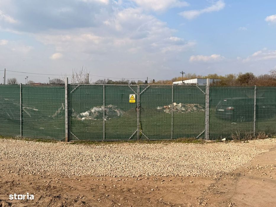 Teren 1700 mp de inchiriat Clinceni Bragadiru langa A0  + container